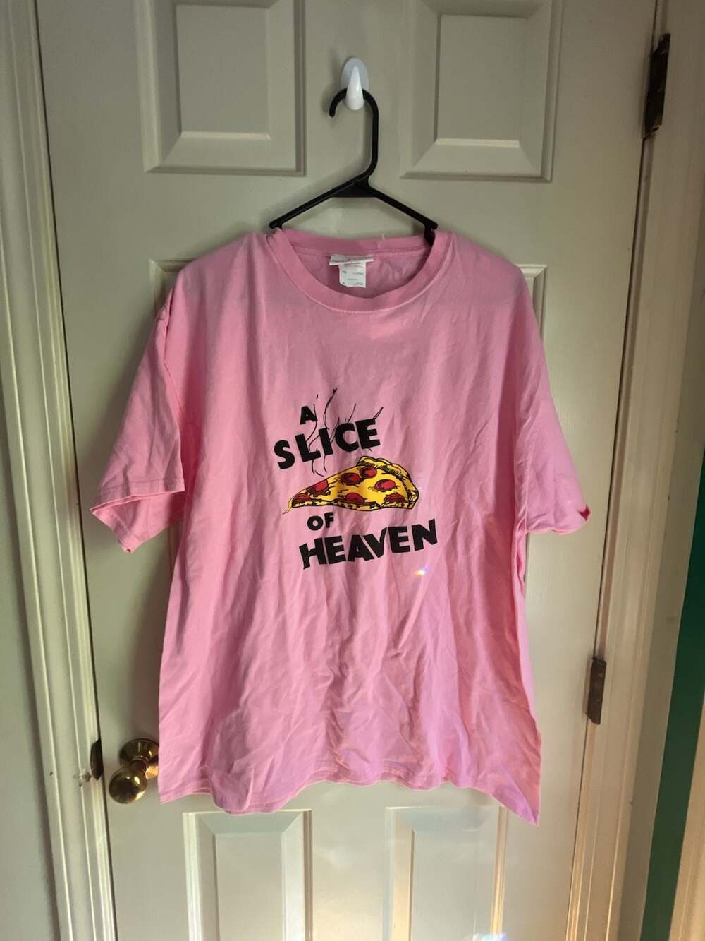 Mystic Pizza A Slice of Heaven Graphic T-Shirt Pink XL